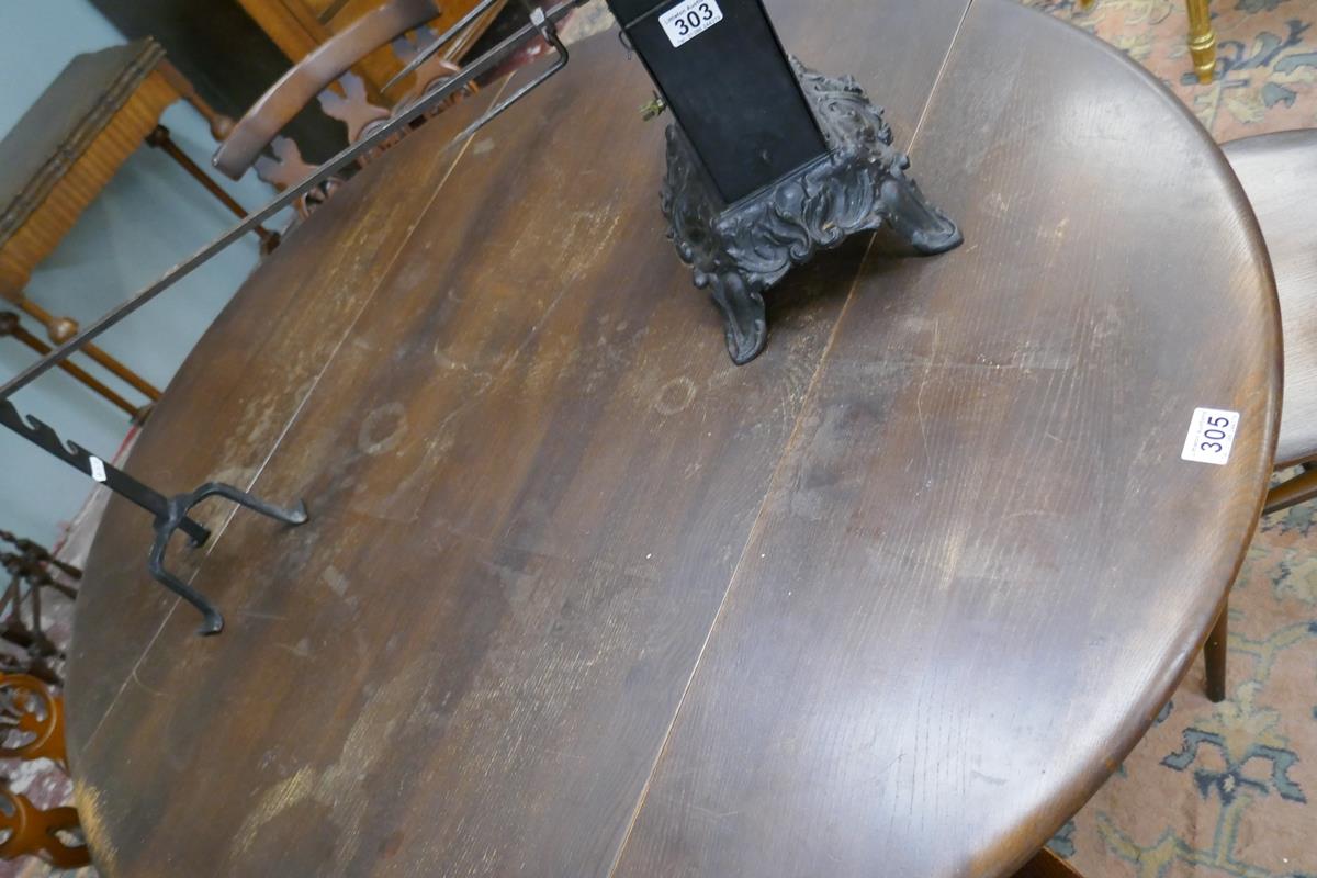 Ercol drop leaf dining table - Image 2 of 3