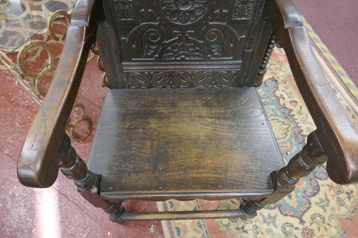 Wainscot armchair - Image 4 of 8