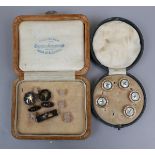 Cased cufflinks & cased shirt studs