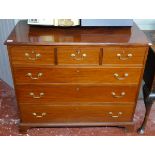 Antique mahogany chest of drawers - Approx. W: 111cm D: 53cm H:94cm
