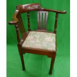 Georgian corner chair