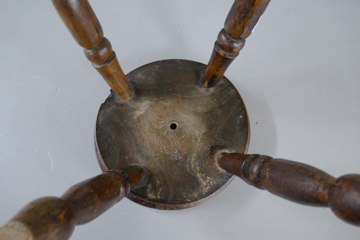 Antique elm milking stool - Image 5 of 5