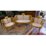 French gilt salon suite