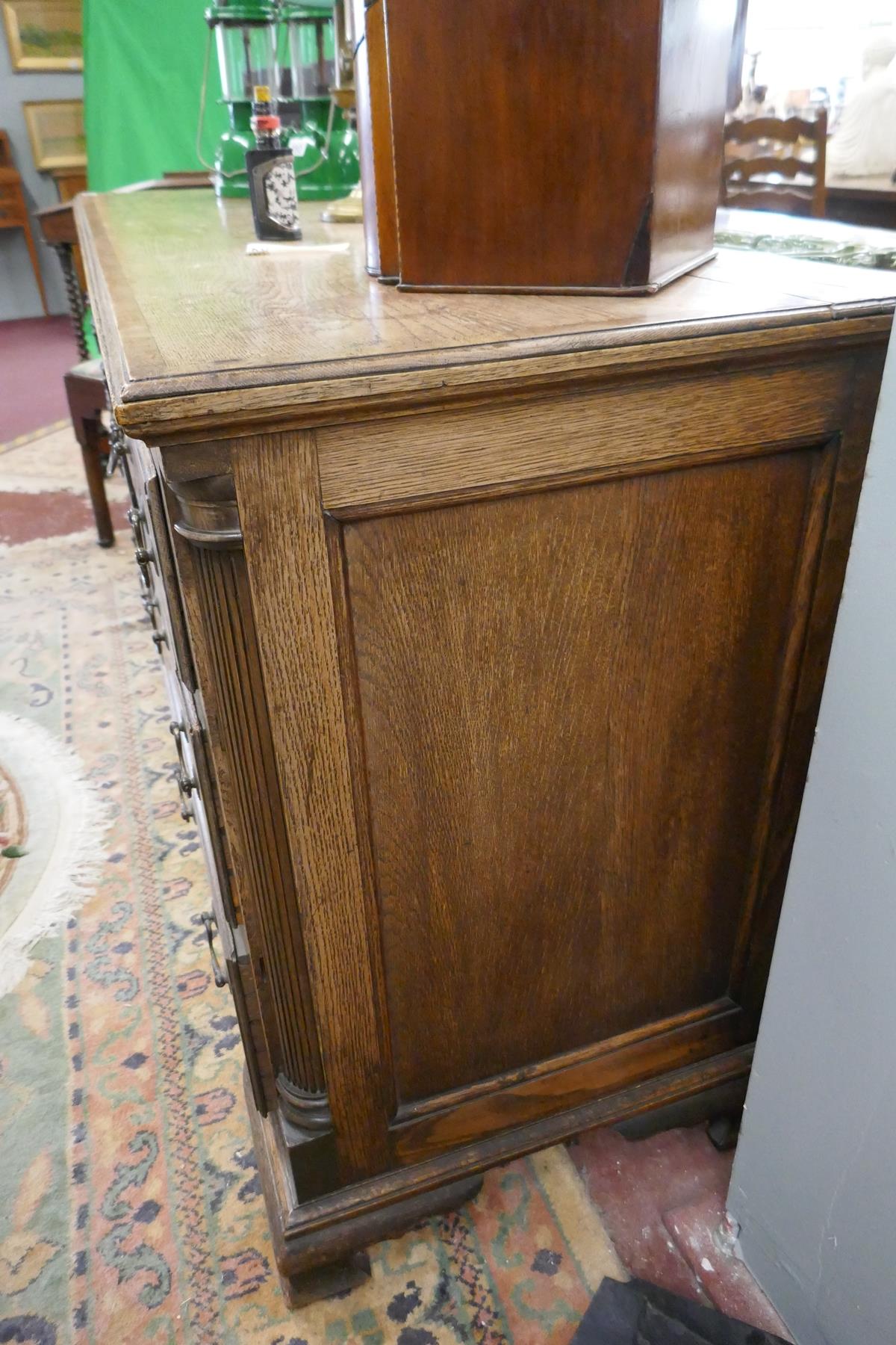 Antique oak sideboard - Approx. W: 160cm D: 55cm H:84cm - Bild 5 aus 7