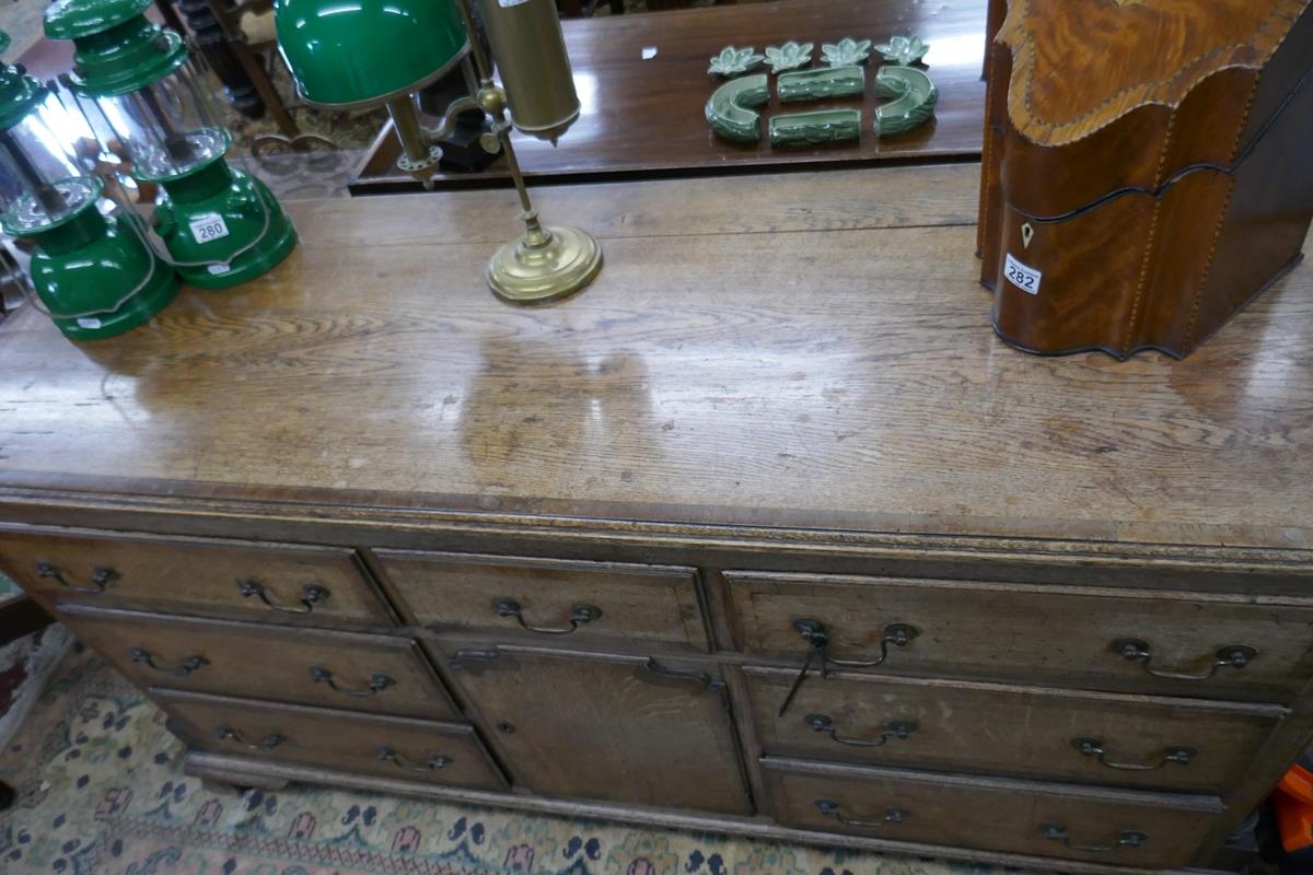Antique oak sideboard - Approx. W: 160cm D: 55cm H:84cm - Bild 2 aus 7