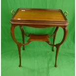 Edwardian butlers tray on stand