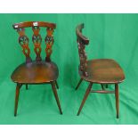 Set of 4 Ercol dining chairs