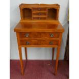 Yew wood ladies writing desk