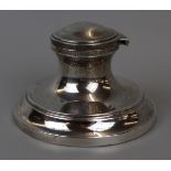 Hallmarked silver inkwell