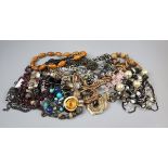 Collection of costume jewellery