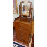 Mahogany chest of 5 drawers with mirror
