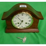 Mahogany mantle clock