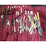 Collection of flatware to include Asprey carving set