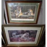 2 L/E & signed tiger prints