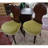 Pair of unusual Regency chairs