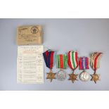 Collection of WWII medals