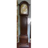 3 train long cased clock in working order