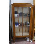 Oak Art Deco display cabinet