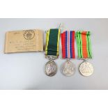 3 WWII military medals