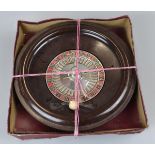 Bakelite roulette wheel