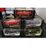 Models - Collection of 1/18 scale Burago model cars