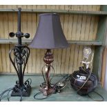 3 table lamps