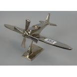 Model chrome aeroplane