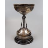 Hallmarked silver trophy - Boy scout association - Approx weight: 334g