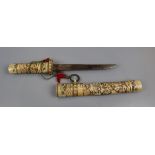Oriental ivory dagger