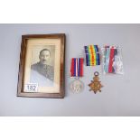 Collection of WWII military medals to include photograph
