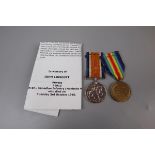 2 WWI medals - P.T.E John Linscott