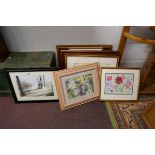 Collection of prints oils etc