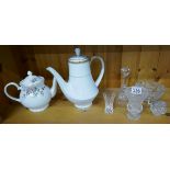 Collection of glass & ceramics to include Noritake teapot