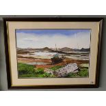 Andy Ferguson - 2010 - Watercolour - Coastal Scene - Approx image size: 59cm x 40cm