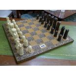 Chess set and board