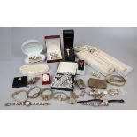 Collection of costume jewellery etc