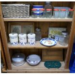 Large collection of kitchenalia to include jam jars