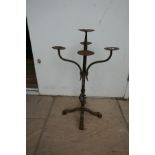 Wrought iron 5 branch candleabra