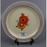 Clarice Cliff Sun Gleam plate circa 1930's