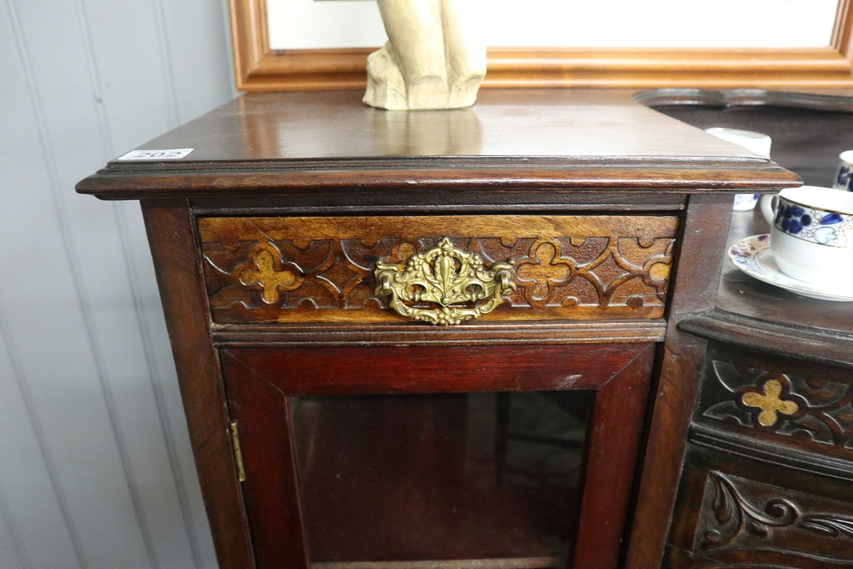 19thC display cabinet - Approx. W:137cm D:42cm H:114cm - Image 2 of 3