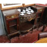 19thC display cabinet - Approx. W:137cm D:42cm H:114cm