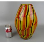 Mdina style glass vase - H: 30cm