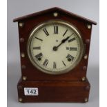 Antique mahogany mantel clock working