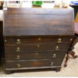 Early oak bureau - Approx size: W: 96cm D: 48cm H: 108cm