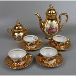 Bond ware porcelain tea service for 4