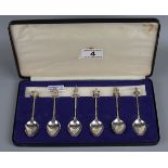 Hallmarked silver coronation teaspoon set