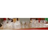 Collection of Sherry / liquor glasses to include early examples