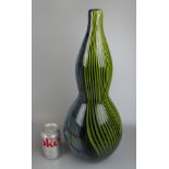 Double gourd glass vase - Approx. H:49cm
