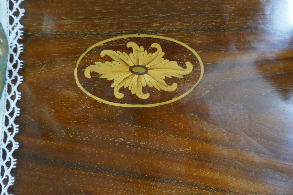 Victorian inlaid centre table - Approx. L:89cm W:43cm H:68cm - Image 2 of 6