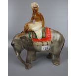 Ceramic elephant marked Progressive Art Co - Approx. H: 34cm